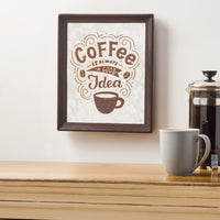 Coffee Transfer Wall D Cor Idea Wood Wood