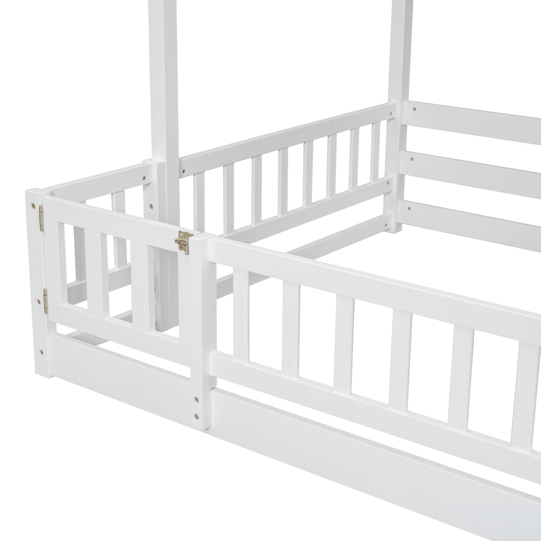 Twin Over Full Bunk Bed With Slide, Storage Staircase, Pine Solid Wooden Bunk Bed With Safety Guardrails,White White Pine