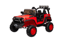 24V 9Ah Ride On Toy For Big Kids, 2 Seater Powered Ride On Truck Car With Remote,Red Red Abs