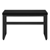 Computer Desk, Home Office, Standing, Adjustable, 48"L, Work, Laptop, Black Laminate, Black Metal, Contemporary, Modern Black Particle Board