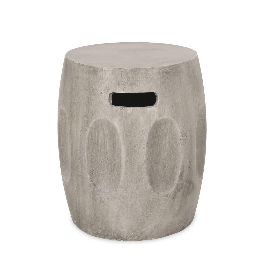 Ursa Side Table Geometry Gray Magnesium Oxide