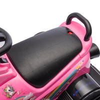 12V Kids Ride On Motor Bumper Car,Integrating System,Rotate 360 Degrees In Place,Collision Triggers Sound Effects And Lights,Four Wheel Waterfall Light,Cute Appearance Design For Kids Aged 3 5. Pink