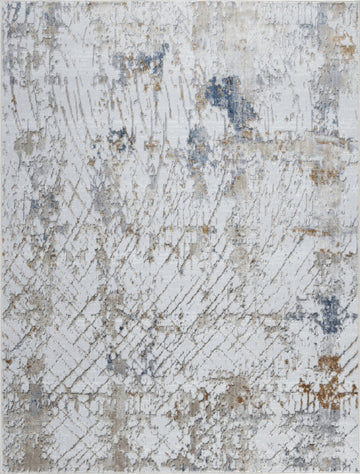 Textures Gc Art2004 Multi 7 Ft. 10 In. X 9 Ft. 10 In. Area Rug White Polyester