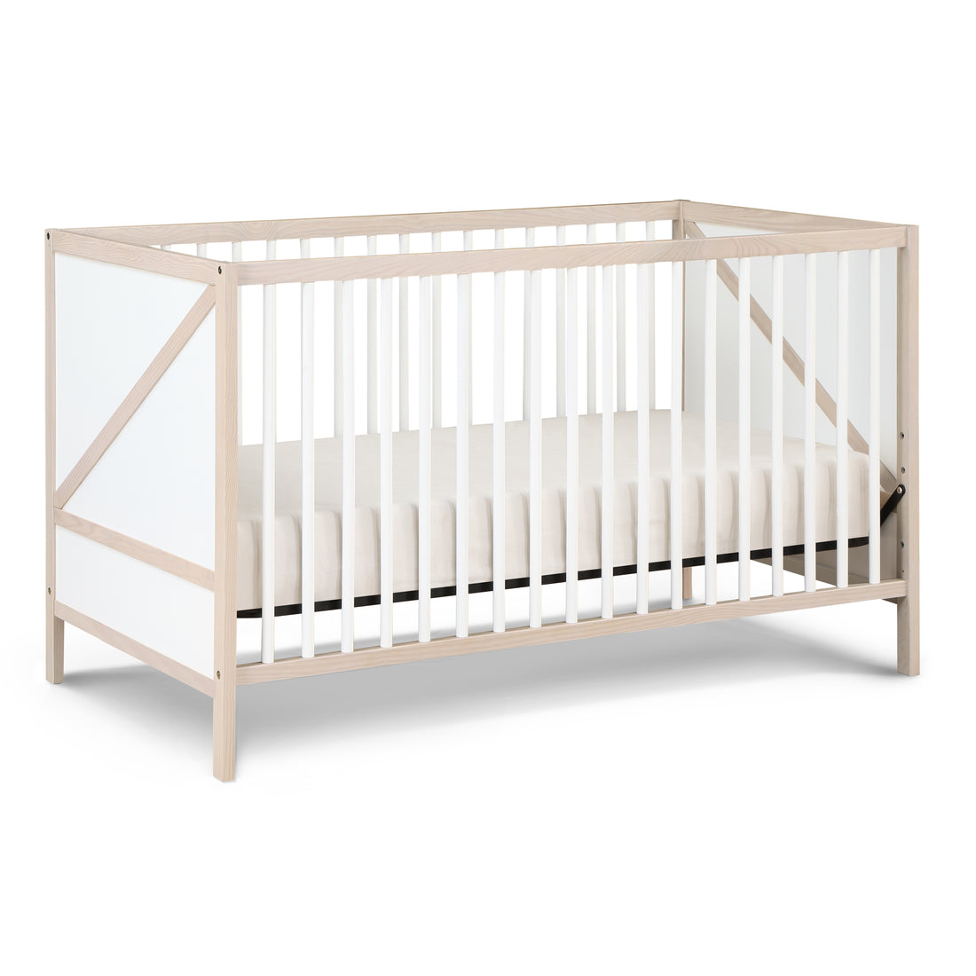 Pixie Zen 3 In 1 Crib In Washed Natural White Natural White Wood