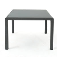 Cape Coral Kd Table Grey Dark Grey Aluminum