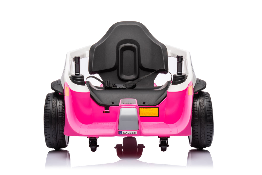 Bumper Car For Toddlers3 12, 24V Toddler Bumper Car With Remote Control, Safety Certified, Flashing Lights Music & 360 Degree Spin Pink Abs