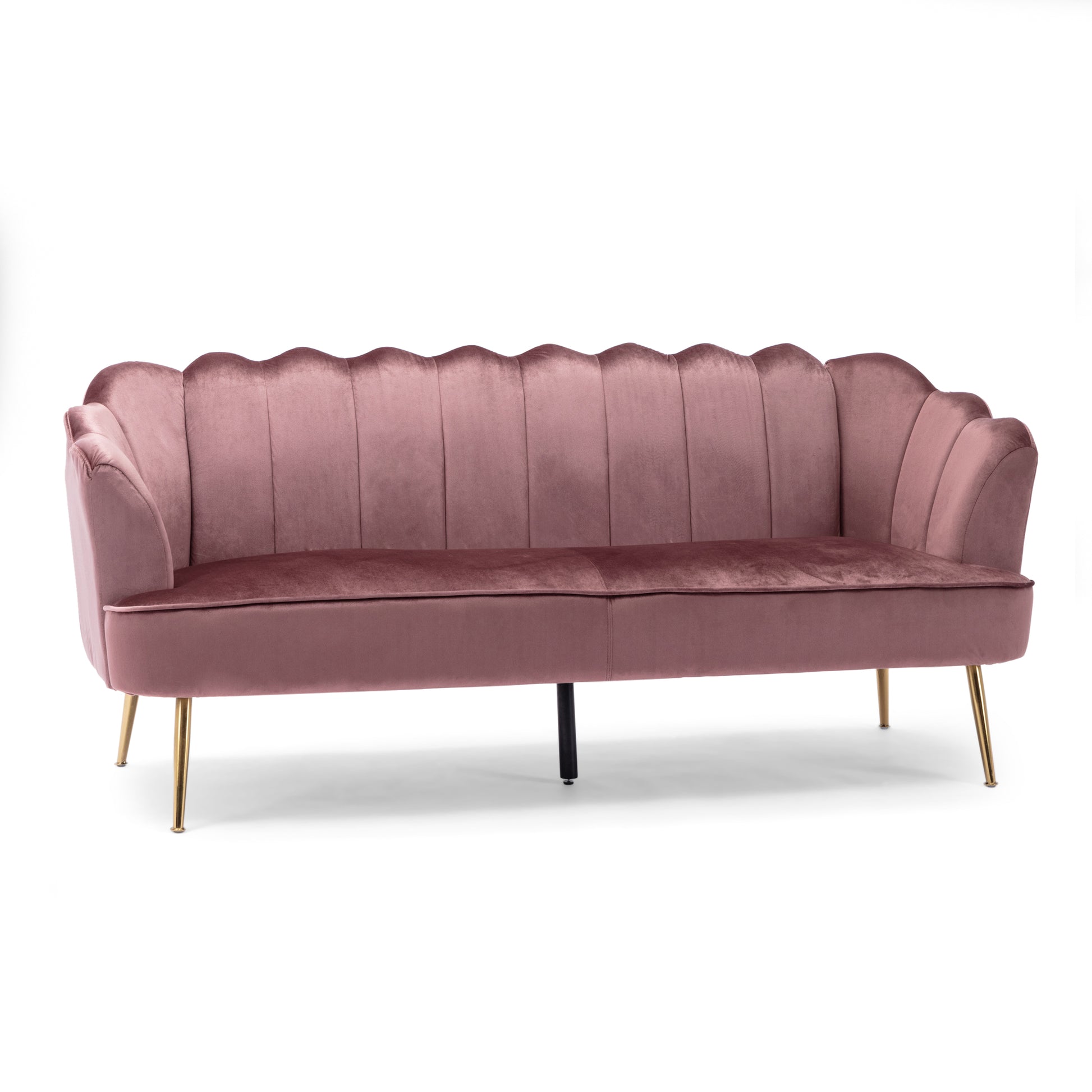 3 Seater Sofa Blush Velvet