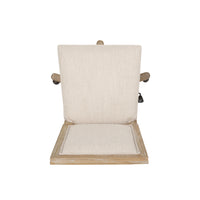 Swivel&Lift Office Chair Beige Natural Fabric