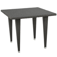 Dominica 35Inch Sq Table Pvc Grey Iron