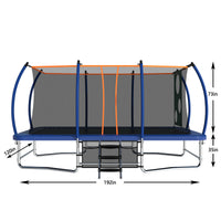 10*16Ft Trampoline Blue Steel