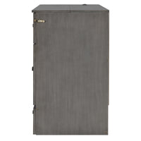 Full Size Murphy Bed With Large Drawers & Usb Ports,Brushed Gray Full Gray Plywood