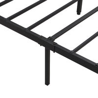 Queen Size Metal Platform Bed Frame With Wooden Headboard And With Footboard Usb,Charging Station,2 Drawers,Storage, Led Lights, No Box Spring Needed, Easy Assemble Black Brown Metal