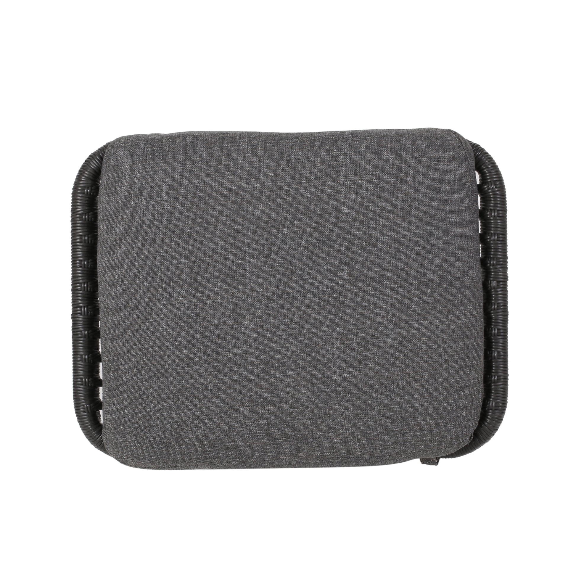Montana Ottoman Gray Iron Plastic