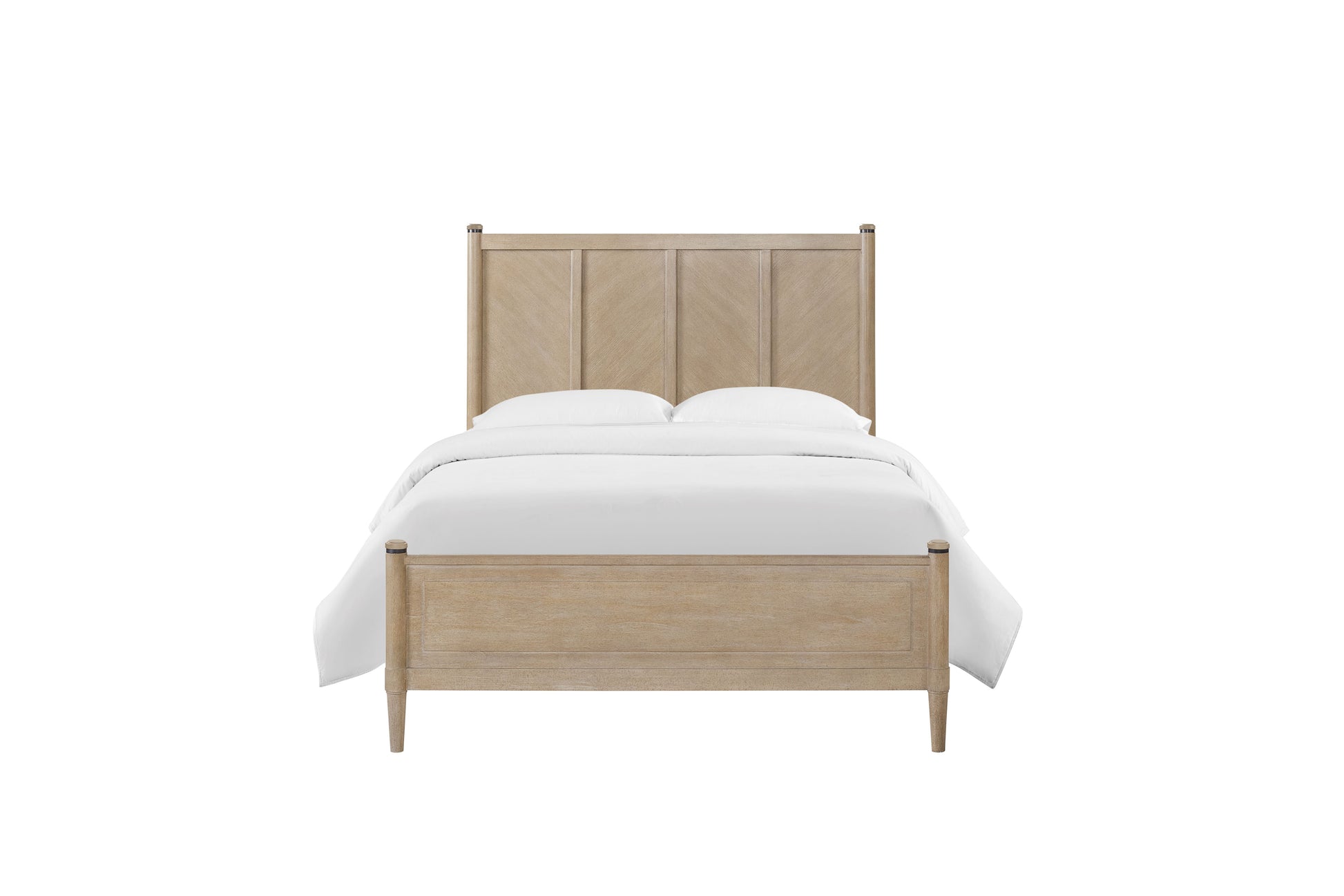 King Lo Post Bed In Sand Colored Finish King Sand Solid Wood Mdf