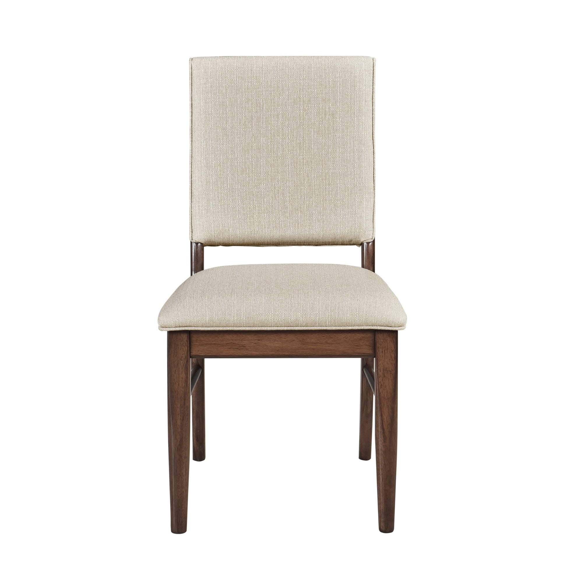 Modern Design 6Pc Dining Set Table Bench And 4X Side Chairs Fabric Upholstered Seat Brown Finish Wooden Dining Kitchen Furniture Brown Mix Seats 6 Dining Room Bench Seating Modern Dining Table With Chair And Bench Wood