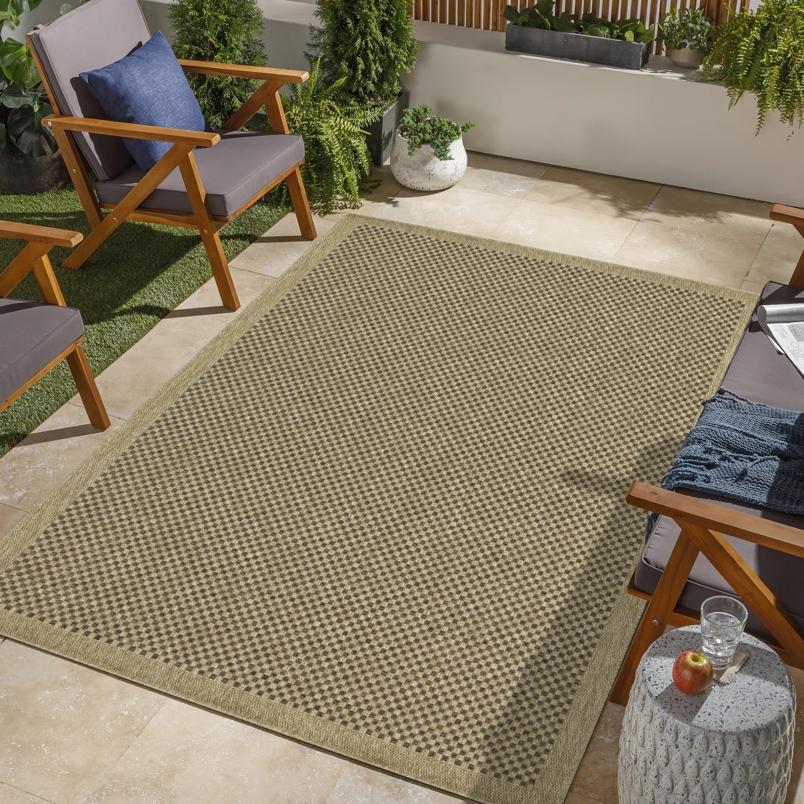 Earth Gc Ntl1005 Jute Mocha 7 Ft. 10 In. X 10 Ft. 3 In. Indoor Outdoor Area Rug Natural & Light Brown Polyester Polypropylene