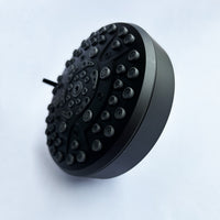 High Pressure Rain Shower Head With 10 Spray Modes, 4.7 Inch Fixed Bathroom Rainfall Showerhead With Adjustable Swivel Ball Joint, Bathroom Accessories Matte Black Abs