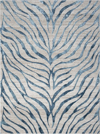 Elegance Gc Cnc6006 Blue 2 Ft. X 3 Ft. Area Rug Blue Polyester