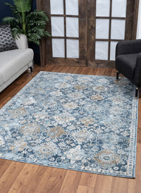 Noble Gc Gen7005 Blue 2 Ft. 7 In. X 7 Ft. 3 In. Area Rug Navy Polyester