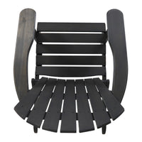 Malibu Adirondack Chair Dark Grey Acacia Wood