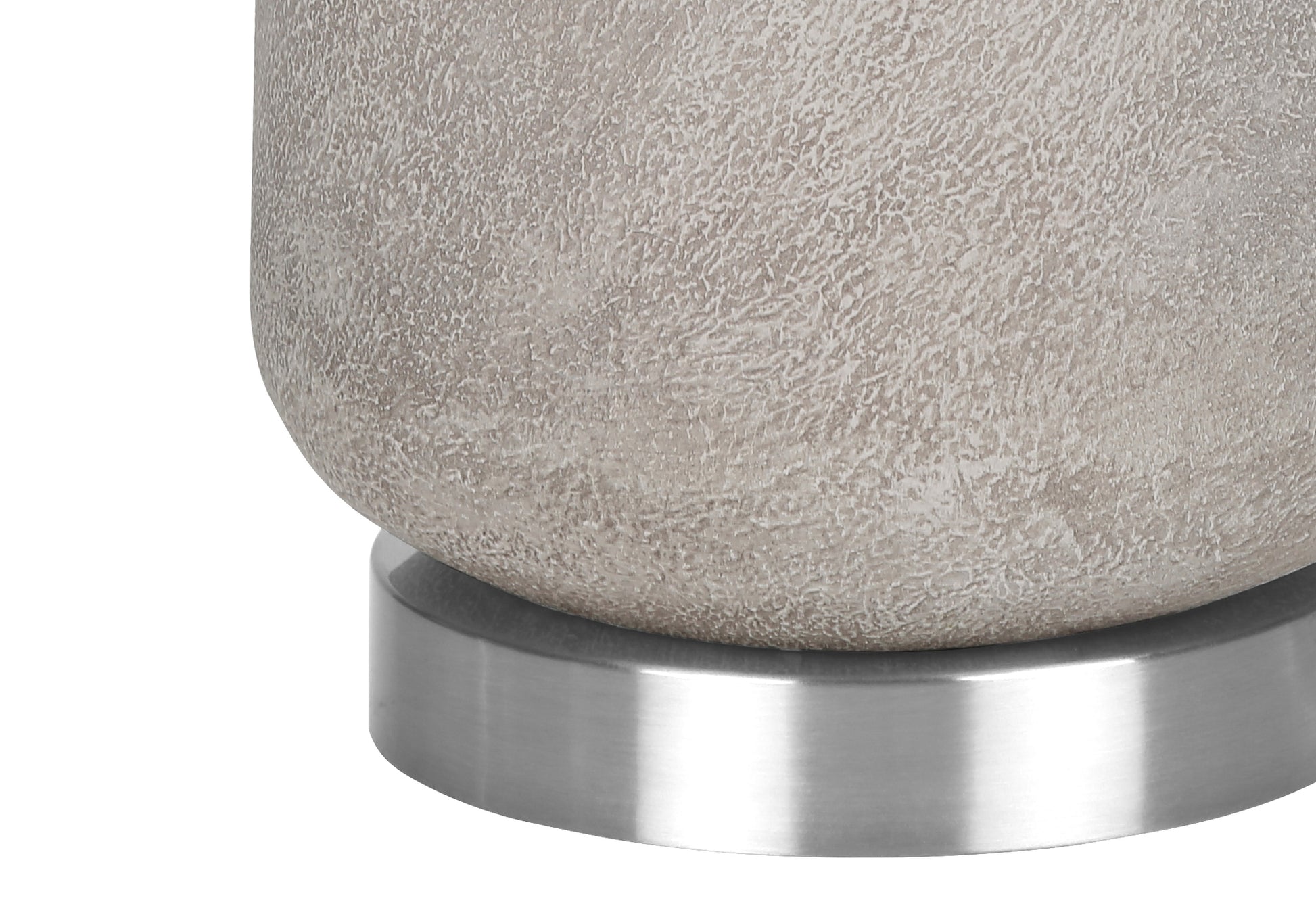 Lighting, 29"H, Table Lamp, Grey Resin, Ivory Cream Shade, Modern Grey Polyresin