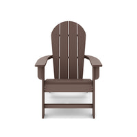 Brown Adirondack Chair Premium Hdpe Poly Lumber For Pool, Patio, And Garden Elegance No Adirondack Brown Weather Resistant Frame American Traditional Hdpe Hdpe