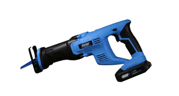 20V Li Ion Cordless Reciprocating Saw Quick & Easy Tool Less Blade Change Black Blue Metal