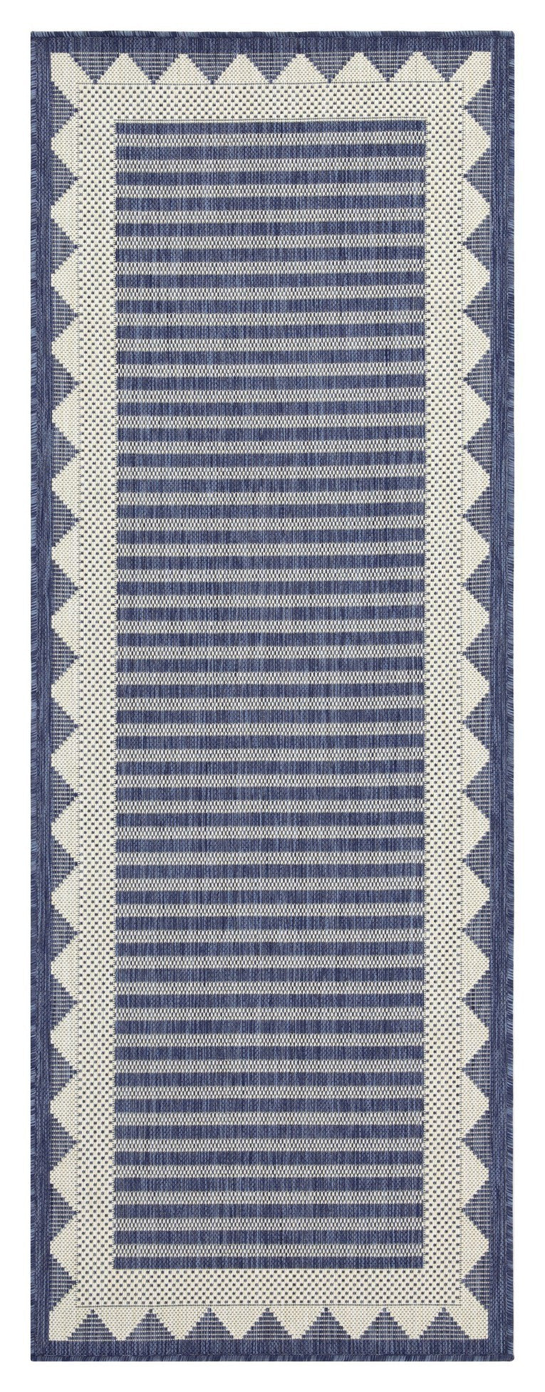 Sunshine Gc Har2013 Blue 5 Ft. 3 In. X 7 Ft. 3 In. Indoor Outdoor Area Rug Blue Polyester Polypropylene