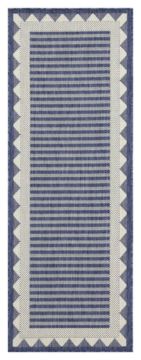 Sunshine Gc Har2013 Blue 5 Ft. 3 In. X 7 Ft. 3 In. Indoor Outdoor Area Rug Blue Polyester Polypropylene