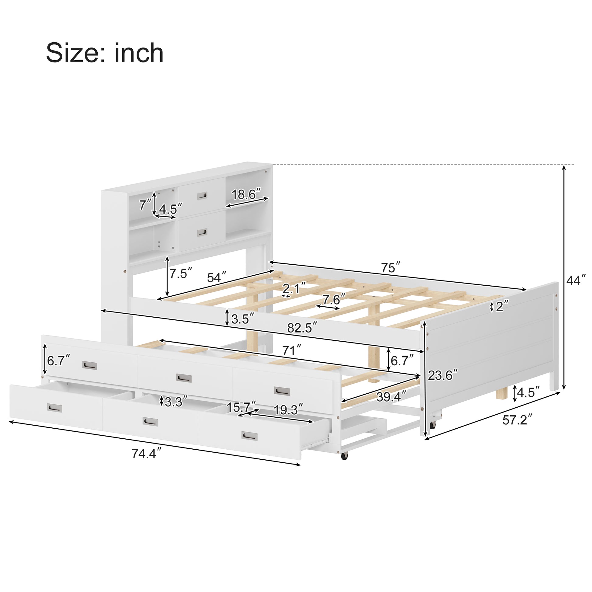 Bs324289Aak Box1 White Solid Wood Mdf