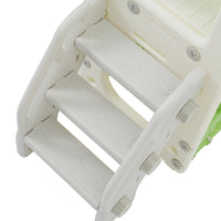 Kids Slide Playset Structure 8 In 1, Freestanding Ocean Themed Set With Slide, Arch Tunnel,Basketball Hoop And Telescope, Double Slides For Toddlers, Kids Climbers Playground Green 50 99 Lbs Cute 1 To 2 Years Hdpe Indoor & Outdoor Use
