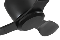 40" Flush Mount Ceiling Fan Without Light, 3 Reversible Blades, With 6 Speeds Reversible Dc Motor,Low Profile Ceiling Fan With No Light For Living Room Kitchen Bedroom Black Classic Abs Steel Q235