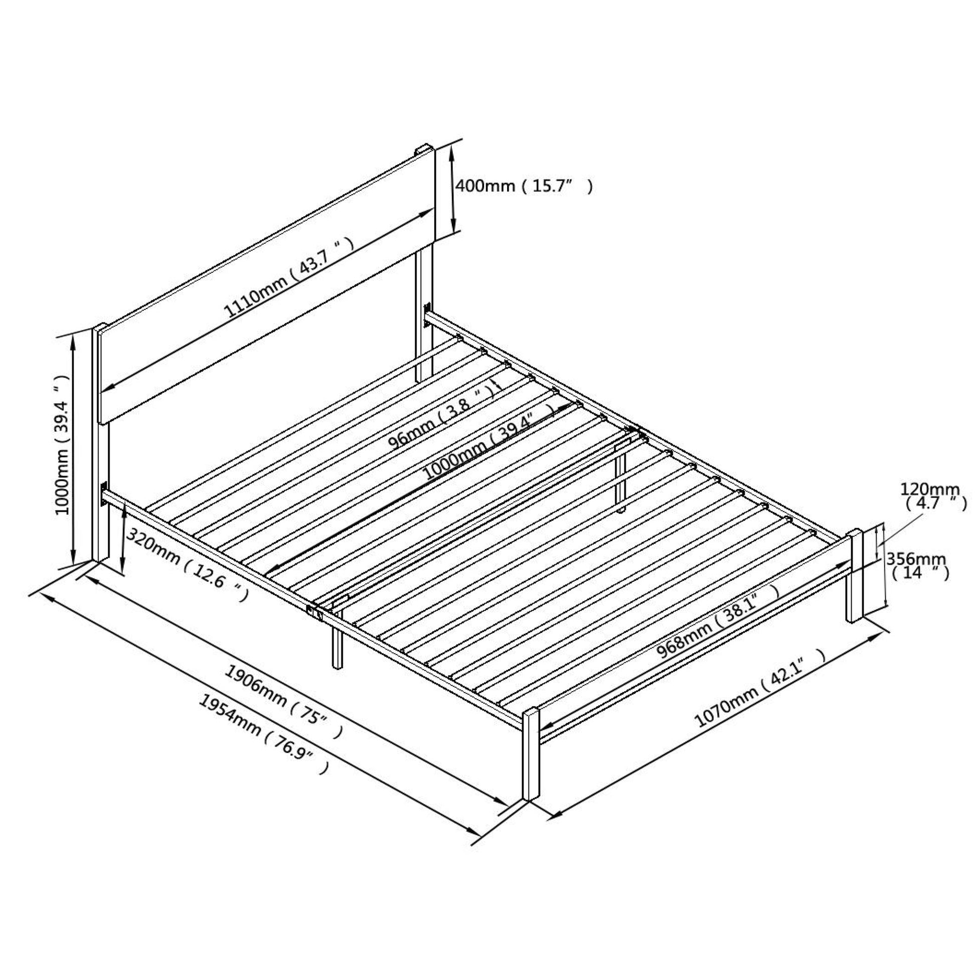 Twin Size Metal Bed Sturdy System Metal Bed Frame,Modern Style And Comfort To Any Bedroom,Black Twin Black Metal & Wood