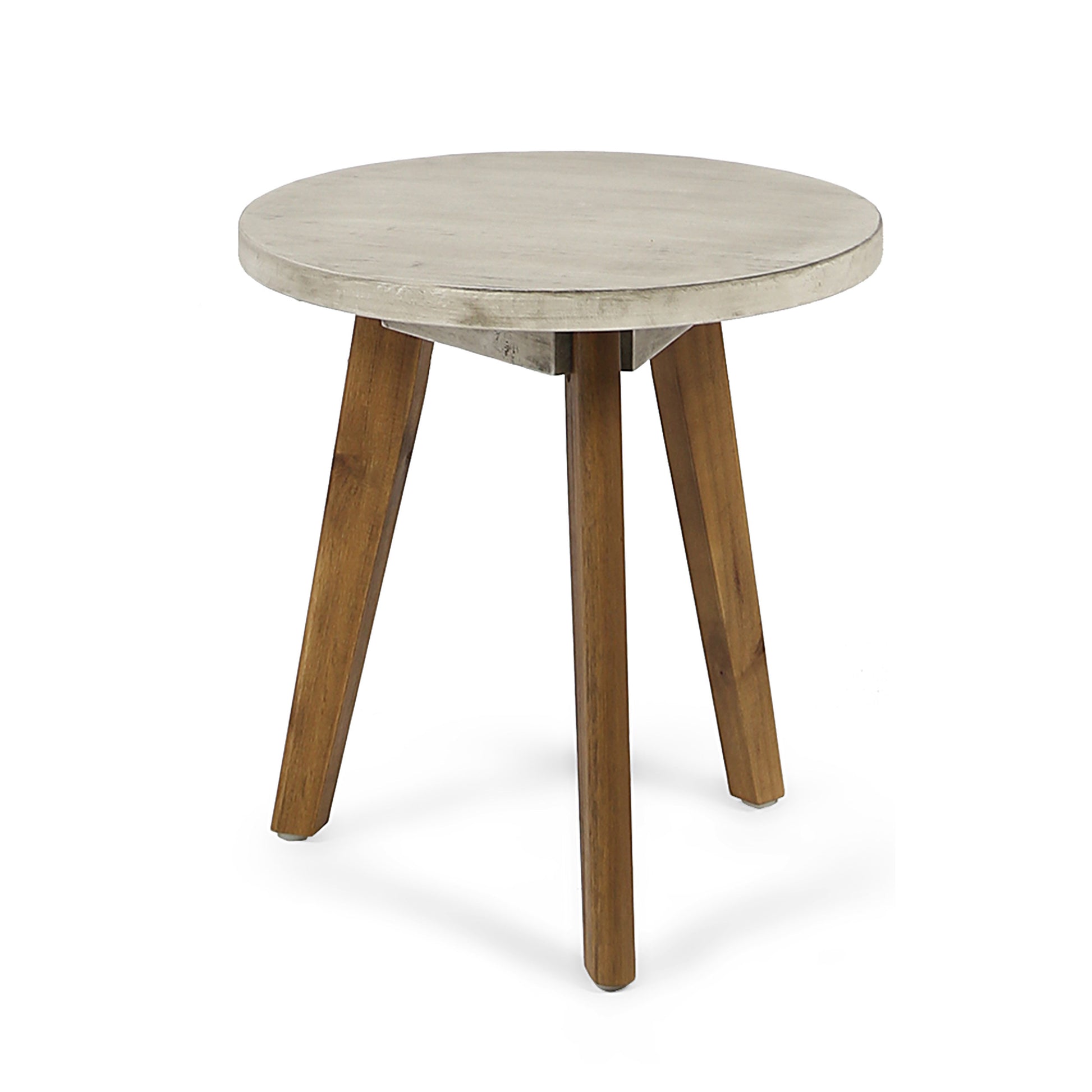 Marina Side Table Light Grey Natural Acacia Wood