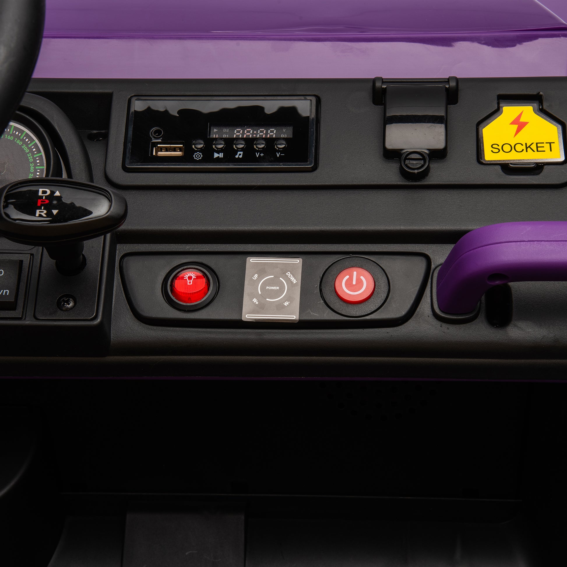 24V Xxxl Kids Ride On Utv W Parents Remote Control,Two Seater,Automatic Tipping Bucket,Rear Wheel Suspension,Slow Start,Portable Handle,Safety Belt,Led Light,Usb,Mp3,Bluetooth,Horn For Kids Aged 3 8. Purple 50 99 Lbs Polypropylene