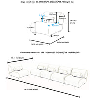 Luxury Green Chenille Fabric Modular Sofa With 6 Piece Configurable Design L Shaped Sectional With Spring Cushions & Hidden Legs Comfortable, Stylish Seating For Living Rooms Green Chenille 6 Seat