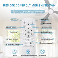 52'' Abs Blades Ceiling Fan With Lights And Dc Remote, Dc Motor Modern Ceiling Fan With 3 Abs Fan Blades & 2 Down Rods, Indoor Ceiling Fan With Light For Bedroom,Living Room Chrome American Design Abs Metal