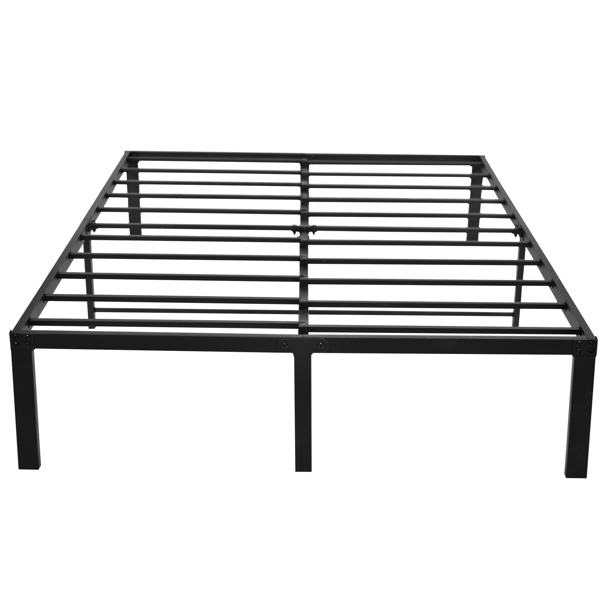 Metal Bed Frame, Simple And Atmospheric Metal Platform Bed Frame, Storage Space Under The Bed Heavy Duty Frame Bed, Sturdy Full Size Bed Frame, Suitable For Bedroom Full Black Metal