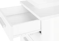 Computer Desk, Home Office, Laptop, Left, Right Set Up, Storage Drawers, 48"L, Work, White Laminate, Contemporary, Modern White Particle Board