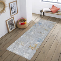 Textures Gc Art2004 Multi 5 Ft. 3 In. X 7 Ft. Area Rug White Polyester