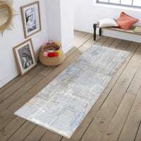 Textures Gc Art2006 Multi 5 Ft. 3 In. X 7 Ft. Area Rug White Polyester