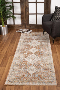 Noble Gc Gen7004 Rust 7 Ft. 10 In. X 10 Ft. 3 In. Area Rug Rust Polyester