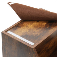 Pet Bunk Bed With Removable Step For Dogs And Cats, Multi Level Bed Window Perch Seat Platform With Cushion And Cat Scratch Pad, Indoor Use Vintage American Design Particle Board