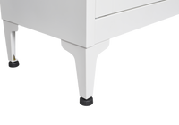 White Metal Kitchen Storage Cabinet, Kitchen Pantry Storage Cabinet With Doors And Shelves, Storage Cabinet With Adjustable Leveling Foot For Kitchen, Living Room And Dining Room W 3 4 Shelves White Metal