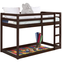 Espresso Twin Loft Bed With Ladder Espresso Espresso Bedroom Wood