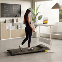 Walking Pad Running Machine Walking Machine For Home Under Desk Treadmill With Led Display And 12 Preset Programs 2.25Hp Portable Treadmill Jogging Machine For Office Small Space Black Steel