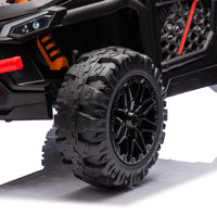 24V Kids Ride On Utv,Electric Toy For Kids W Parents Remote Control,Four Wheel Suspension,Low Start,Adjustable Speed,Multimedia Player,Early Education,Bluetooth,Rear Storage Space For Kids Aged 3 . Red 50 99 Lbs Polypropylene