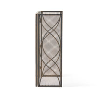 Fire Screen Black Gold Iron