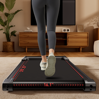 Home Folding Treadmill With Pulse Sensor And Multi Function Handrail, Dual Cushion Absorbers, 2.5 Hp Quiet Brushless Motor, 7.5 Mph, 265 Lbs Capacity Indoor Fitness Black Red Handheld Foldable Office Modern Training Support Aluminium Alloy Abs Rubber