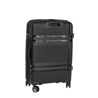 3 Piece Luggage Sets Pp Lightweight Suitcase With Two Hooks, Spinner Wheels, 20 24 28 Black Black Abs